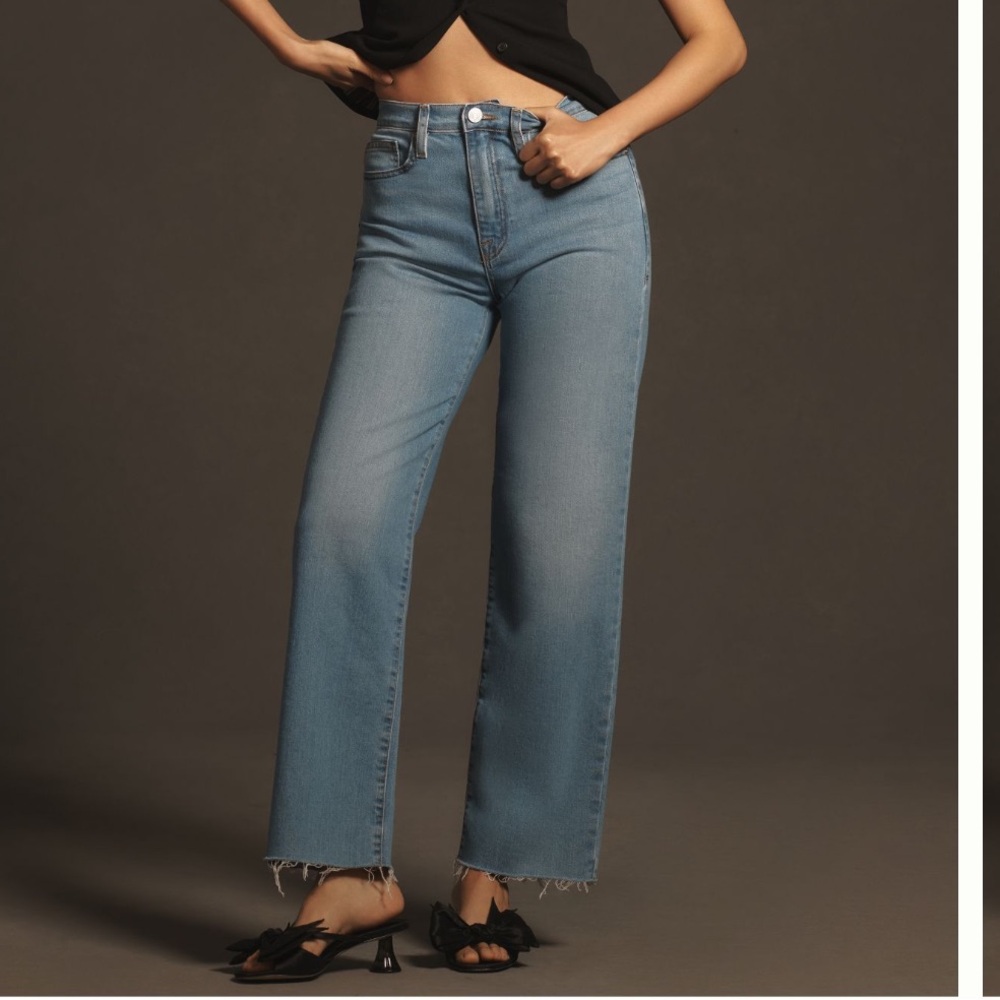 FRAME Le Jane Ankle High-Rise Straight-Leg Jeans